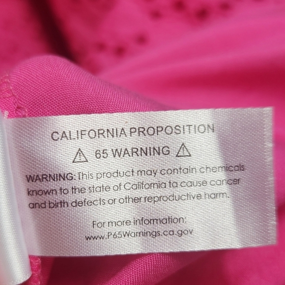 Tuckernuck Hyacinth House Tryall Preppy Eyelet Lace Ruffle Midi Dress Hot Pink S - Picture 15 of 15